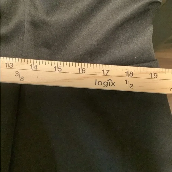 Eloquii women’s 16 black scuba peplum pleated short sleeves business casual top - Picture 7 of 8